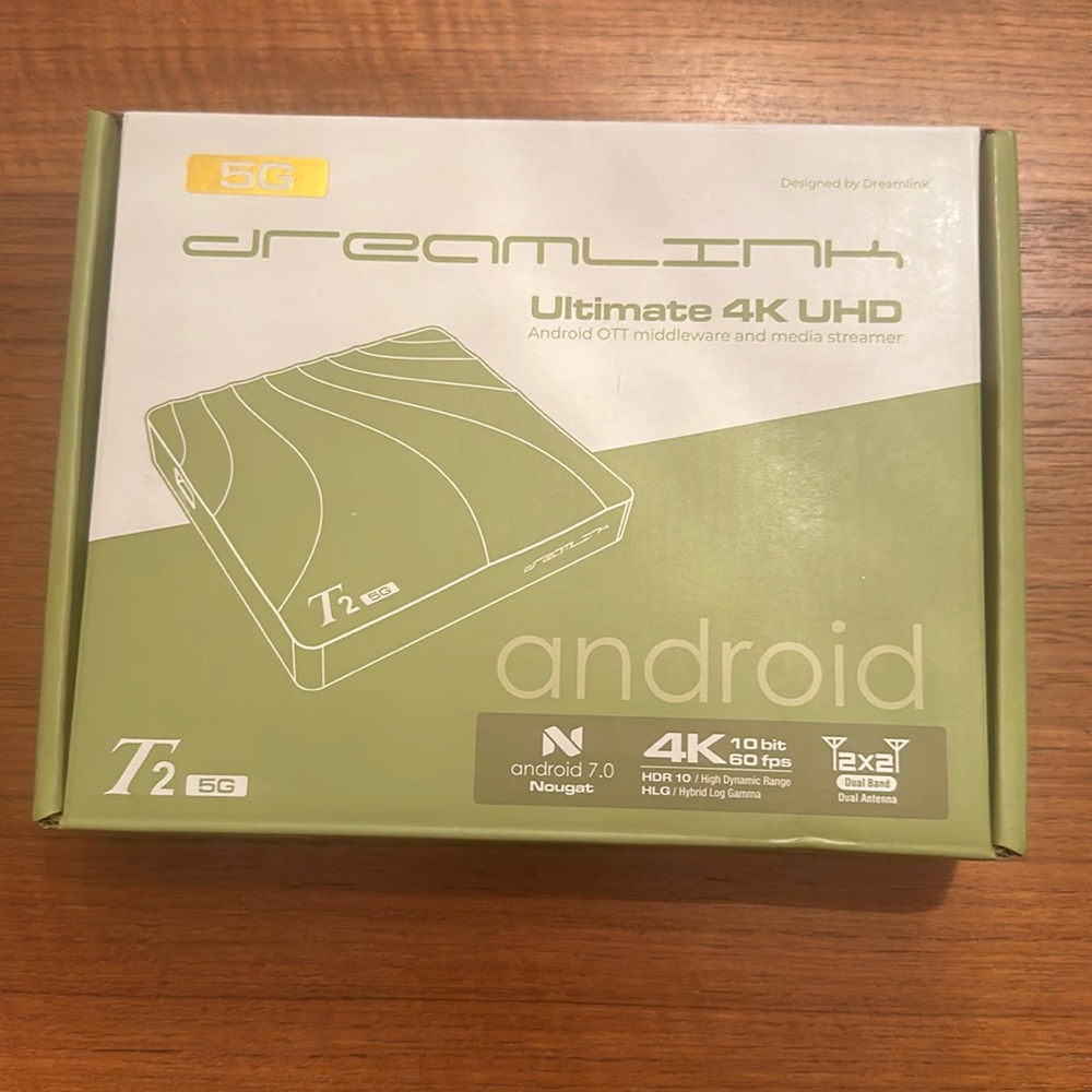 Dreamlink 5g T2 Ultimate 4K UHD android.